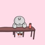 【イラスト】町内会の会場に早く着いちゃった義母シズヨ。