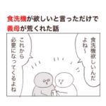 食洗機が欲しい話をしていたら、義母が荒くれた日の話。